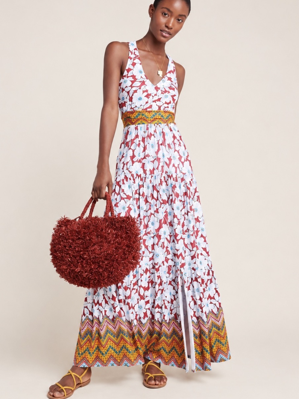 Anthropologie Auden Maxi Dress Size Small Petite